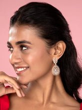 Sparkling Spiral Drop Earrings