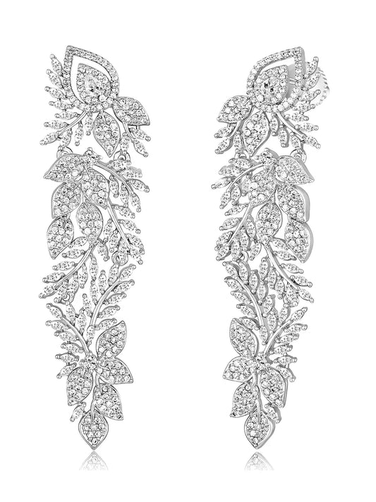 Studded Drop Earrings – Glamorous & Sparkling Looks | Peora