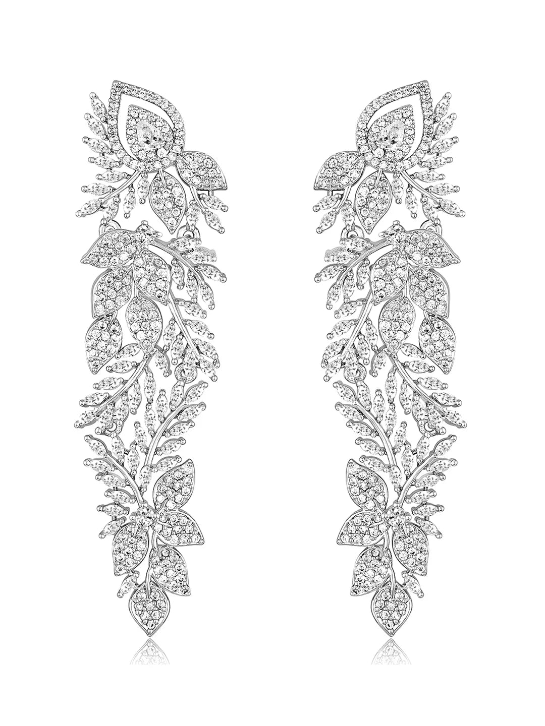 Studded Drop Earrings – Glamorous & Sparkling Looks | Peora