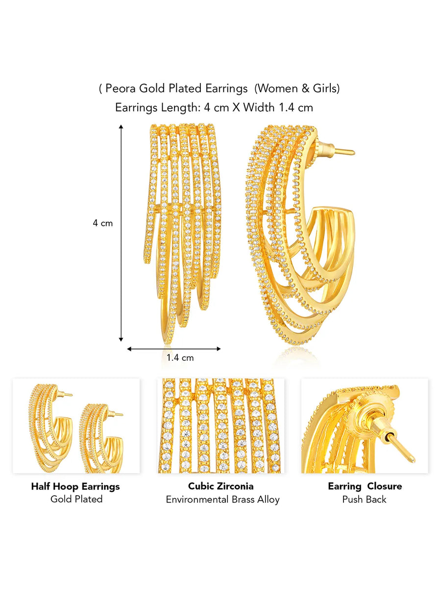 Layered Drop Earrings – Elegant & Statement Styles | Peora