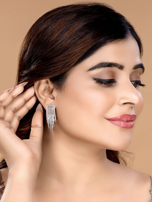 Modern Multi Strand Statement Earrings