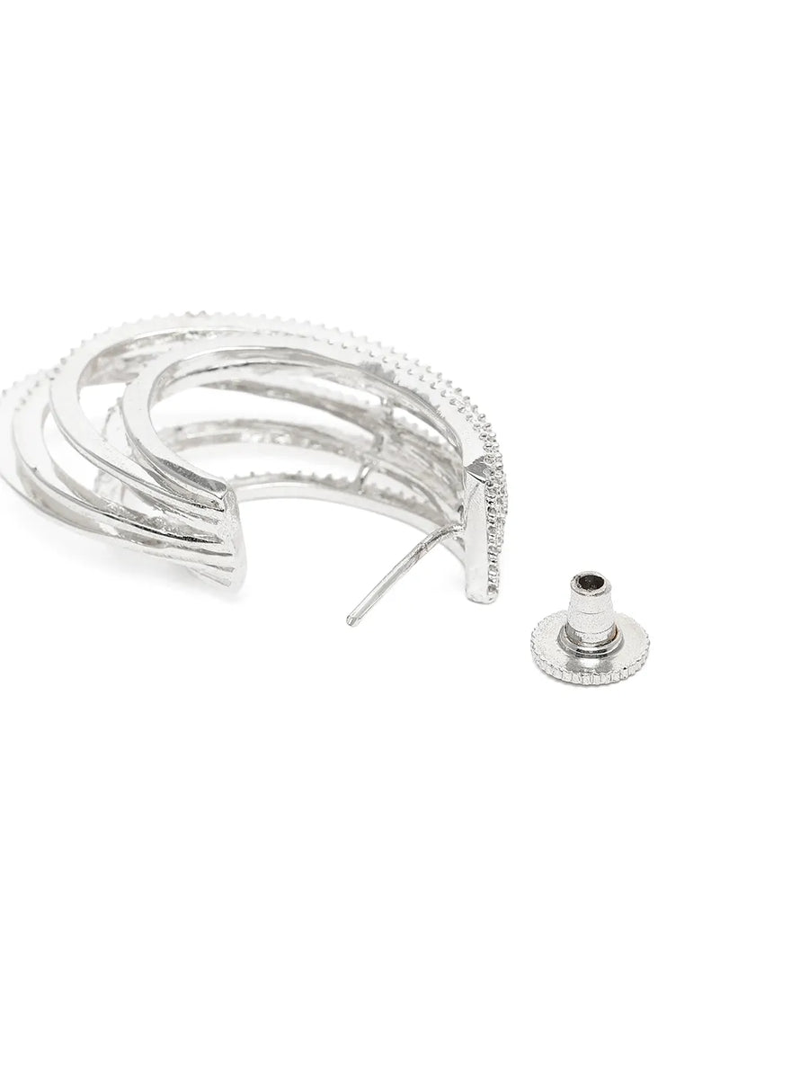 Modern Multi Strand Statement Earrings