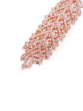 Twilight Bloom CZ Long Danglers - Rose Gold