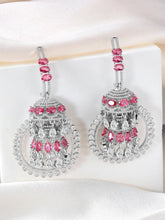 Radiant CZ & Crystal Dangle Earrings