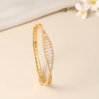 Gracebound Twist Zirconia Kada Bracelet