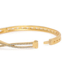 Gracebound Twist Zirconia Kada Bracelet