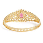 Classic Kada with Stunning Pear Accent - Red