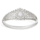 Classic Kada with Stunning Pear Accent - White