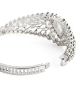 Classic Kada with Stunning Pear Accent - White