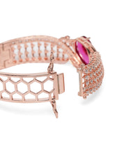 Statement Kada with Ruby Teardrop Sparkle