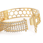 Statement Kada with Ruby Teardrop Sparkle - Gold
