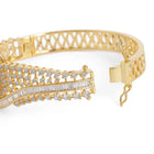 Timeless Sparkle Faux Emerald Bangle