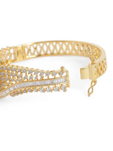 Timeless Sparkle Faux Emerald Bangle