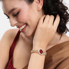 Timeless Sparkle Faux Ruby Bangle