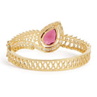 Timeless Sparkle Faux Ruby Bangle