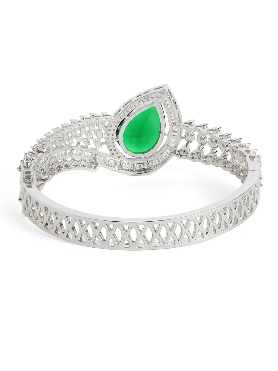 Celestial Radiance CZ Kada Bangle