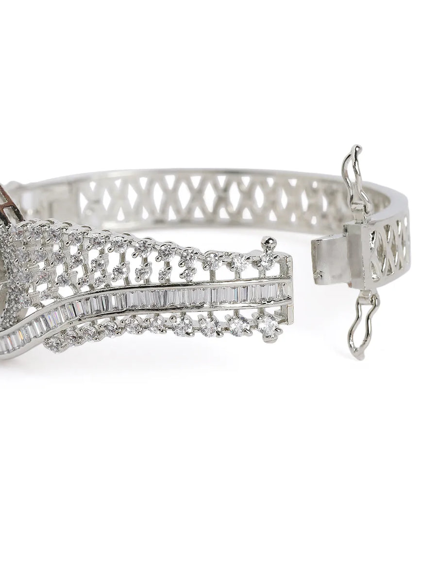 Celestial Radiance CZ Kada Bangle