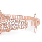 Royal Rose Gold CZ Floral Statement Kada