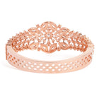 Petal Dynasty CZ Studded Bangle - Rose Gold