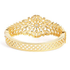 Petal Dynasty CZ Studded Bangle - Gold