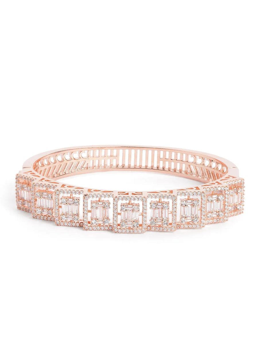 Modern Royal CZ Frame-Set Kada