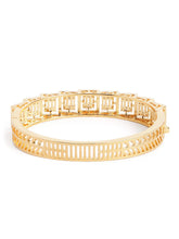 Modern Royal CZ Frame Set Kada - Gold