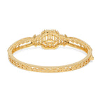 Royal Kada with Square CZ Glam Accents - Gold