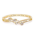 Bow & Floral CZ Pattern Kada Bracelet