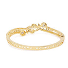 Bow & Floral CZ Pattern Kada Bracelet