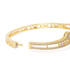 Bow & Floral CZ Pattern Kada Bracelet