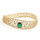 Royal Garden Faux Emerald Bangle