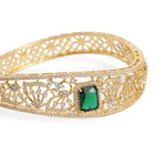 Royal Garden Faux Emerald Bangle