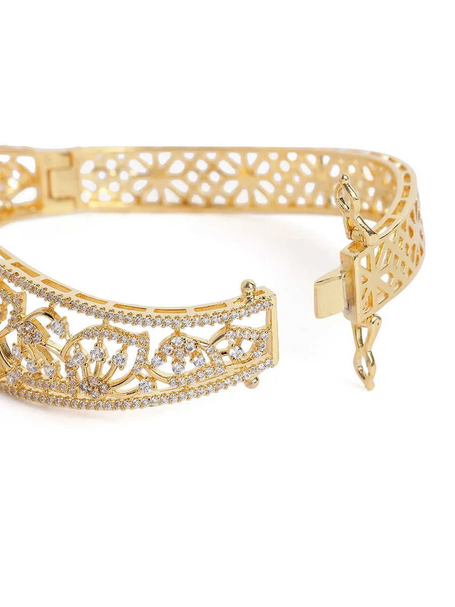 Royal Garden Faux Emerald Bangle