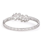 Delicate Kada Featuring Leaf CZ Patterns