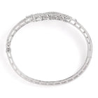 Delicate Kada Featuring Leaf CZ Patterns