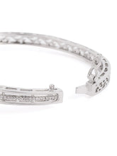 Delicate Kada Featuring Leaf CZ Patterns