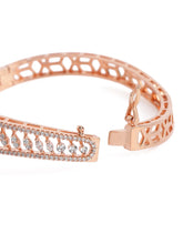 Floral and Leaf Inspired CZ Kada