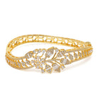 Floral and Leaf Inspired CZ Kada
