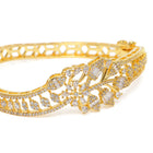 Floral and Leaf Inspired CZ Kada