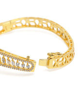 Floral and Leaf Inspired CZ Kada