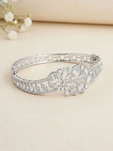 Radiant Grace CZ Floral Bangle
