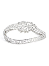 Radiant Grace CZ Floral Bangle
