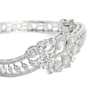 Radiant Grace CZ Floral Bangle