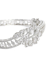 Radiant Grace CZ Floral Bangle