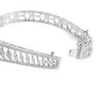 Radiant Grace CZ Floral Bangle