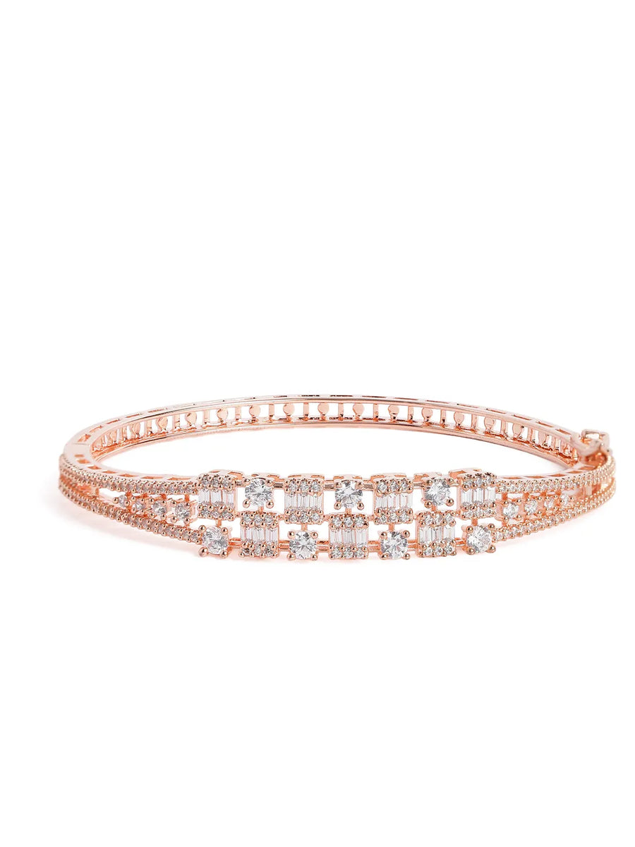 Eternity Rows CZ Stacked Kada