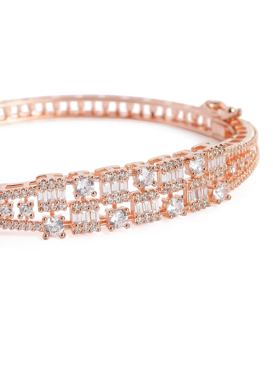 Eternity Rows CZ Stacked Kada