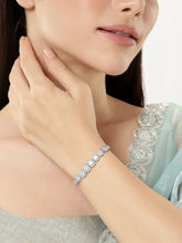 Oval Link CZ Studded Luxury Bracelet