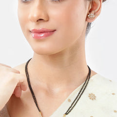Delicate CZ Studded Mangalsutra Set