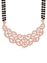 Timeless Rose Gold CZ Mangalsutra Set